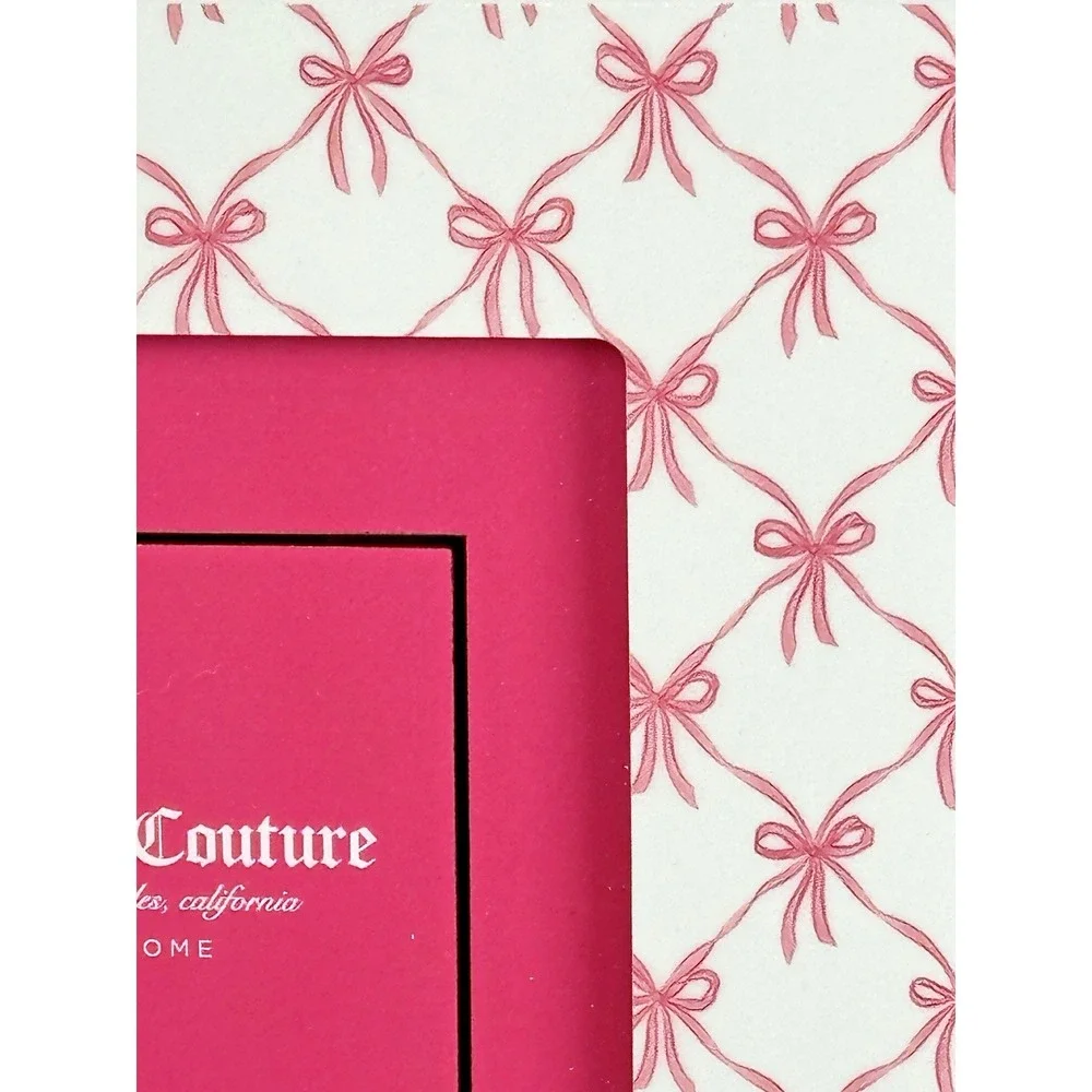 Juicy Couture Pink Bow Photo Frame 4x6 Coquette Home Decor